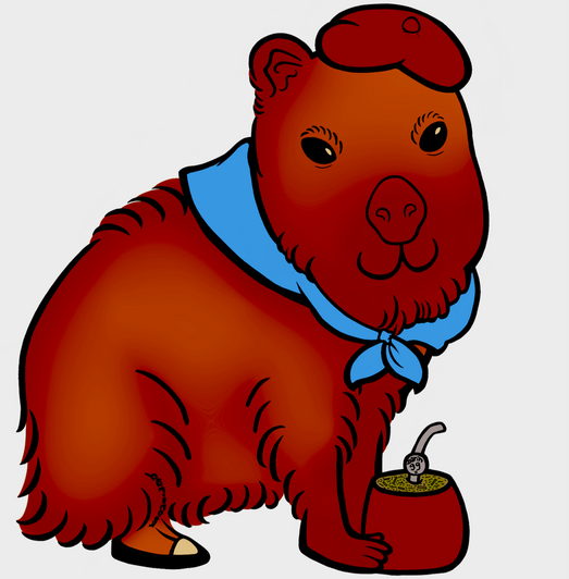 Carpincho Gaucho. Comisión de sticker.